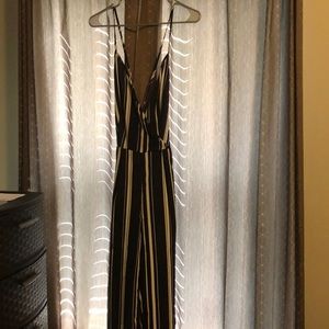 Romper with criss cross tie back